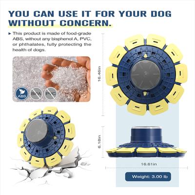 Show full view: KADTC Magical Spinning Maze 3 In 1 Puzzle Dog Toy, Blue slide 3 of 7