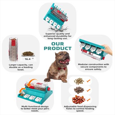 Show full view: KADTC Beer Barrel Puzzle Feeder Dog Toy, Green slide 6 of 7