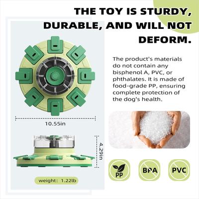 Show full view: KADTC Lucky Wheel 2 In 1 Puzzle Dog Toy, Green slide 3 of 8