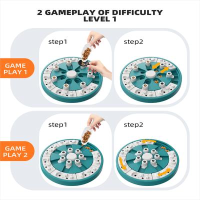 Show full view: KADTC Twister 3 In 1 Puzzle Dog Toy, Green slide 3 of 8