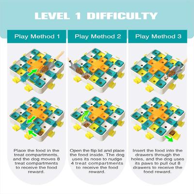 Show full view: KADTC Agic Cube 2 In 1 Puzzle Dog Toy, Green slide 4 of 7