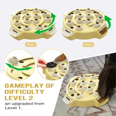 Show full view: KADTC Maze 2 In 1 Puzzle Dog Toy, Yellow slide 5 of 7