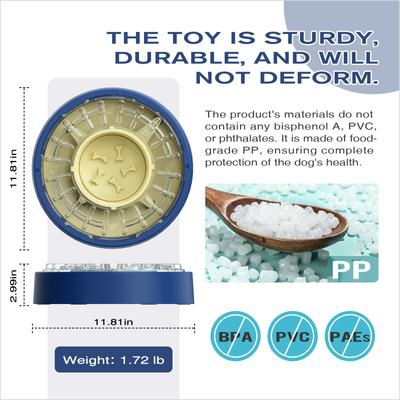 Show full view: KADTC Puzzle Bowl Puzzle Dog Toy, Blue slide 3 of 7