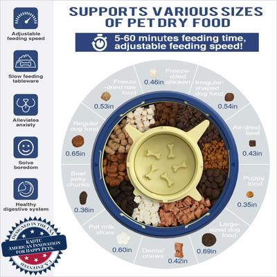 Show full view: KADTC Puzzle Bowl Puzzle Dog Toy, Blue slide 2 of 7