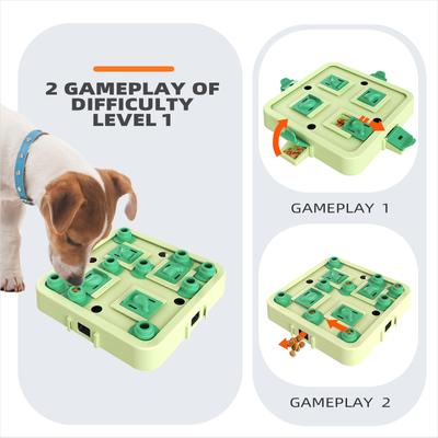 Show full view: KADTC Chess 3 In 1 Puzzle Dog Toy, Green slide 5 of 10