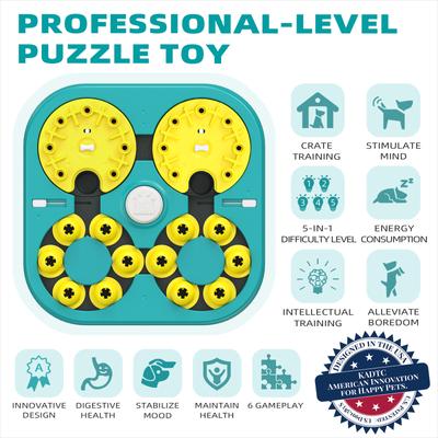 Show full view: KADTC Adventurer 5 In 1 Puzzle Dog Toy, Green slide 2 of 8