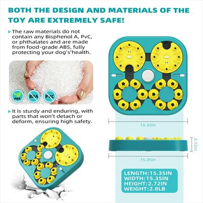 Show full view: KADTC Adventurer 5 In 1 Puzzle Dog Toy, Green slide 4 of 8