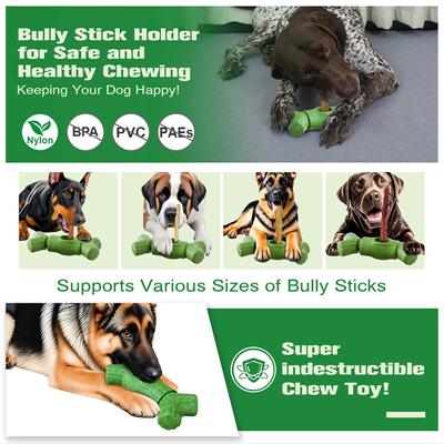 Show full view: KADTC Durable Bully Stick Holder Dog Toy, Green, X-Large slide 4 of 10