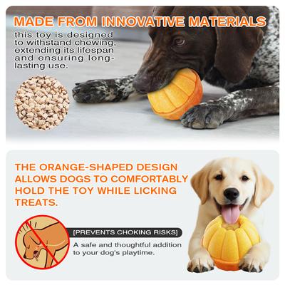 Show full view: KADTC Multi-Functional Enrichment Dog Toy, Orange, Large slide 4 of 7