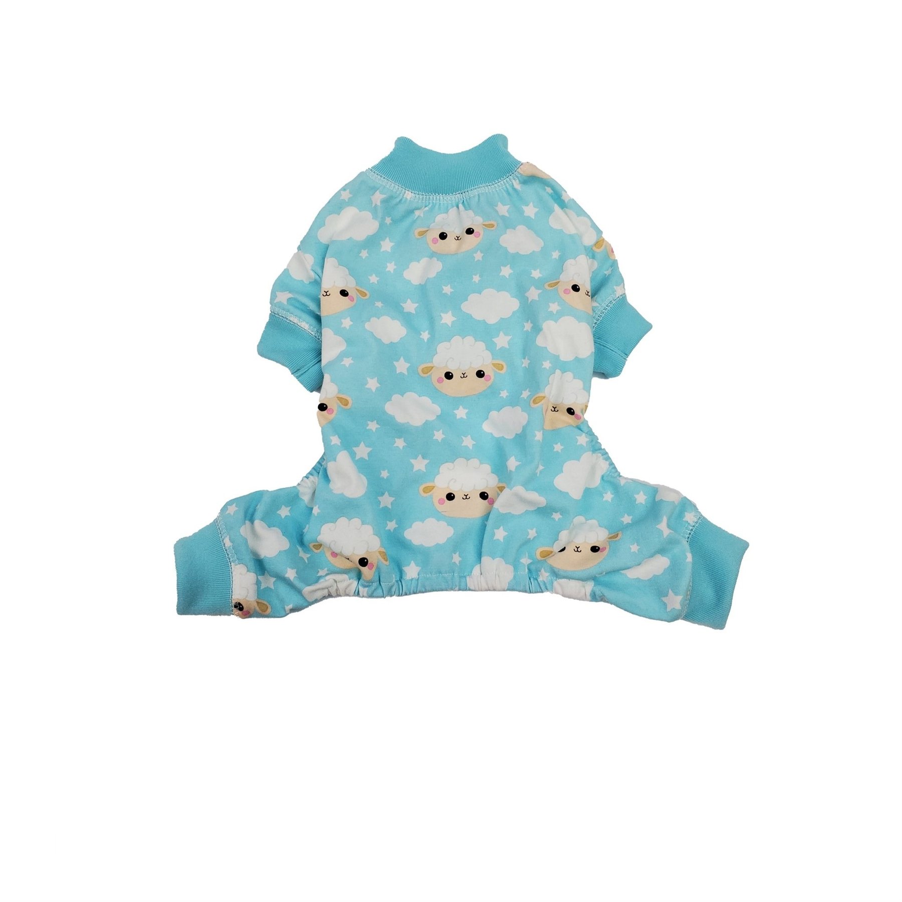 Hip Doggie Sheep Dog Pajamas, Blue, Small
