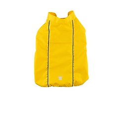Hip Doggie HD Hoodless Dog Raincoat, Yellow, Medium