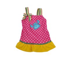 Max's Closet Pink Polka Dot Crab Dog Dress, Large slide 1 of 7