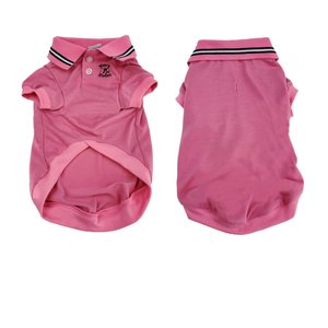 Max's Closet Dog Polo Shirt, Hot Pink, Small
