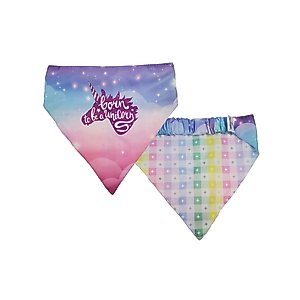 Hip Doggie Born to be a Unicorn Reversible Dog Bandana, X-Small