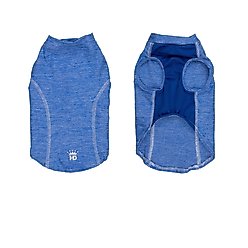 Hip Doggie Quick Dry Athletic Dog Shirt, Blue, Medium