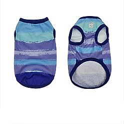 Hip Doggie Watercolor Dog Tank, Blue/Lavender, Medium