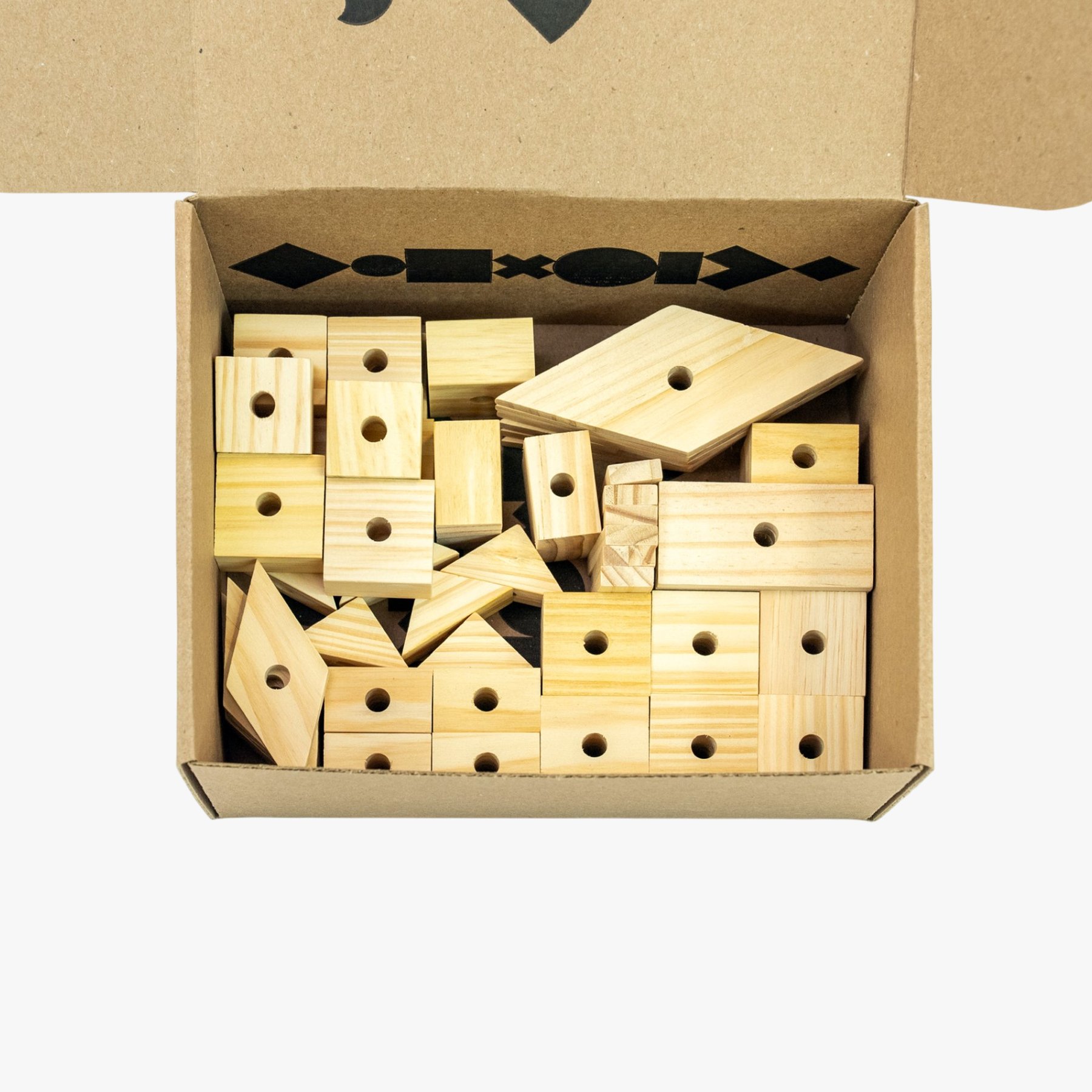 Beaktivity Bird Toy Base Refill Kit, Natural Wood, Small/Medium