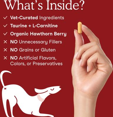 Show full view: Fera Pets Cardiac Support Salmon Flavor Supplement for Dog & Cat, 60 capsules slide 4 of 11