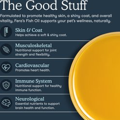 Fera Pets Fish Oil + Vitamin E Supplement for Dog & Cat, 16-fl oz bottle slide 2 of 8