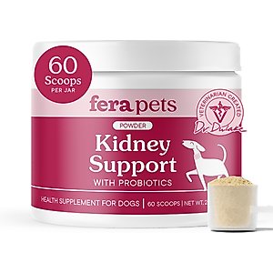 Fera Pets Kidney Support Powdered Supplement for Dogs, 2.1-oz jar