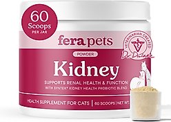Fera Pets Kidney Support Powdered Supplement for Cats, 2.1-oz jar