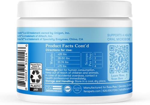 Show full view: Fera Pets Dental Support Powder Supplement for Dogs & Cats, 2.1-oz jar slide 8 of 12