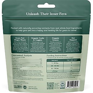 Fera Pets Whole Food Multivitamin Powder Topper for Dogs & Cats, 60-tsp