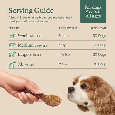 Show full view: Fera Pets Whole Food Multivitamin Powder Topper for Dogs & Cats, 3.7-oz pouch slide 5 of 11