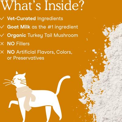 Show full view: Fera Pets Immune Goat Milk Powder Supplement for Dogs & Cats, 6.34-oz pouch slide 4 of 9