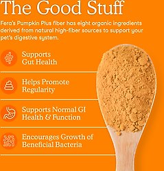 Fera Pets Pumpkin Plus USDA Organic Fiber Support for Dogs & Cats, 8-oz jar slide 2 of 8