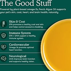 Fera Pets Algae Oil Vegan Omega-3s Supplement for Dogs & Cats, 8-fl oz bottle slide 2 of 8