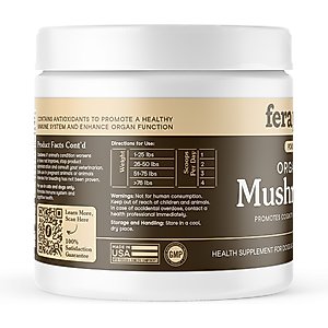 Fera Pets Mushroom Immune Support Dog & Cat Supplement, 120 servings