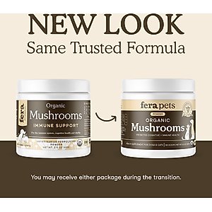 Fera Pets Mushroom Immune Support Dog & Cat Supplement, 120 servings