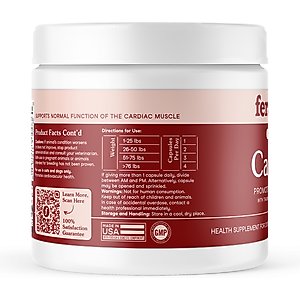 Fera Pets Cardiac Support Salmon Flavor Dog & Cat Supplement, 120 capsules