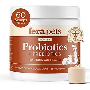 Fera Pets Probiotics with Organic Prebiotics for Dogs & Cats, 60 servings