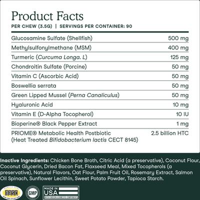 Show full view: Fera Pets Hip & Joint Soft Chew Supplement for Dog, 90 count slide 6 of 11