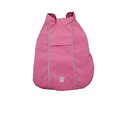 Hip Doggie HD Hoodless Dog Raincoat, Pink, X-Large