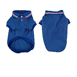 Max's Closet Dog Polo Shirt, Royal Blue, Medium