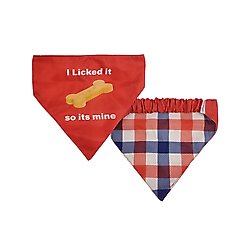 Hip Doggie I Licked it So it's Mine Reversible Dog Bandana, Small