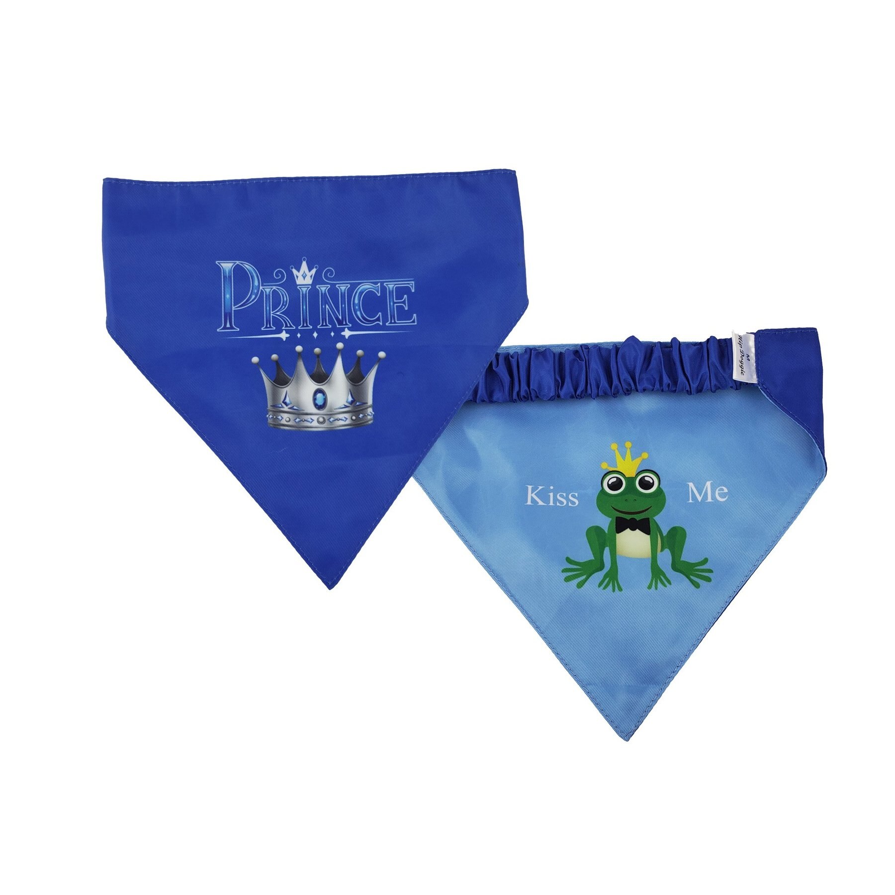 Hip Doggie Prince Reversible Dog Bandana, Medium