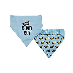 Hip Doggie Birthday Boy Reversible Dog Bandana, X-Small