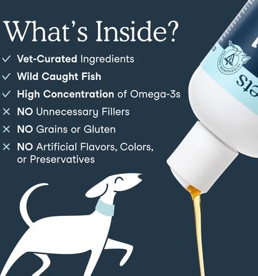 Show full view: Fera Pets Fish Oil + Vitamin E Supplement for Dog & Cat, 16-fl oz bottle slide 9 of 12