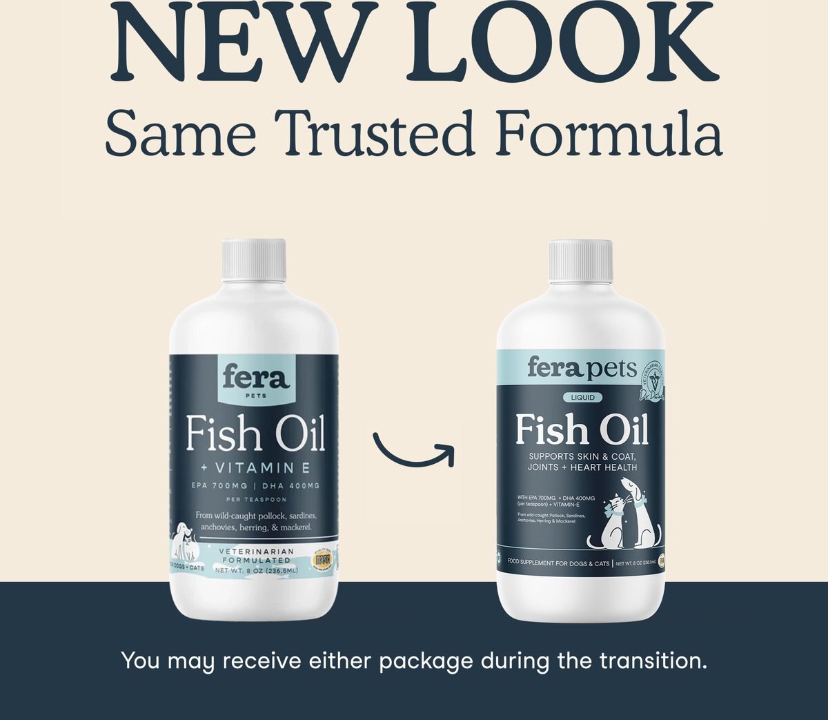 Fera Pets Fish Oil + Vitamin E Supplement for Dog & Cat