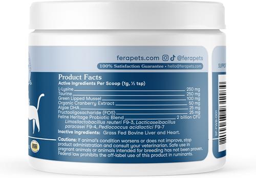 Show full view: Fera Pets Wellness Blend Powdered Supplement for Cats, 2.1-oz jar slide 8 of 9