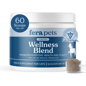 Fera Pets Wellness Blend Powdered Supplement for Cats, 2.1-oz jar