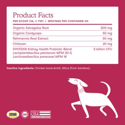 Show full view: Fera Pets Kidney Support Powdered Supplement for Dogs, 2.1-oz jar slide 6 of 11