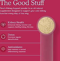 Fera Pets Kidney Support Powdered Supplement for Cats, 2.1-oz jar slide 2 of 7