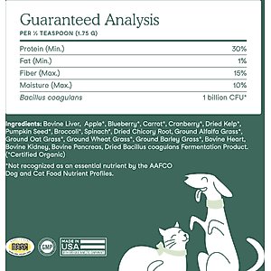 Fera Pets Whole Food Multivitamin Powder Topper for Dogs & Cats, 60-tsp