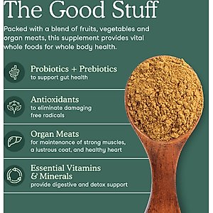 Fera Pets Whole Food Multivitamin Powder Topper for Dogs & Cats, 60-tsp