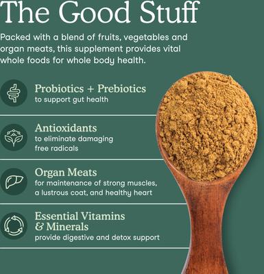 Show full view: Fera Pets Whole Food Multivitamin Powder Topper for Dogs & Cats, 3.7-oz pouch slide 3 of 11